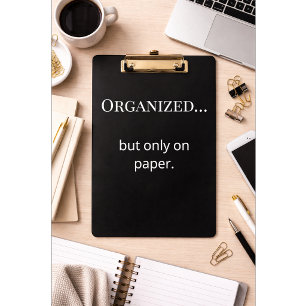 Lustige minimalistische Klemmbrett Büro Humor Zita