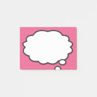 Lustige moderne Sprechblase Comic Buch Rosa