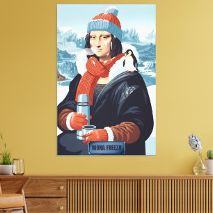 Lustige Mona Art Parodie Leinwanddruck