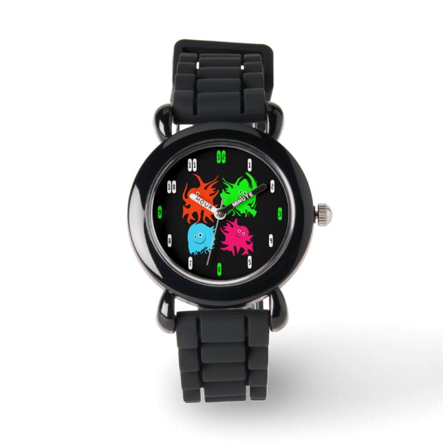 Lustige Monster Armbanduhr (Vorderseite)