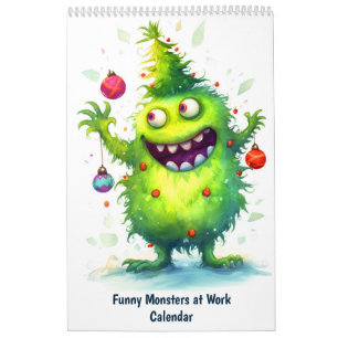 Lustige Monster bei der Arbeit – Kinderkalender Kalender