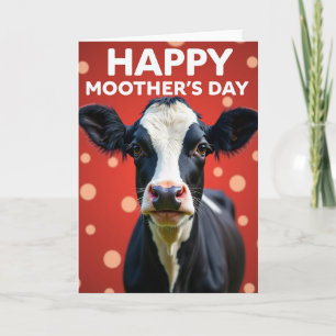 Lustige Moo Muttertagskarte Karte