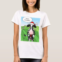 Lustige Mooey Weihnachtskuh-T-Shirts