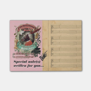 Lustige Moozart Mozart klassische Musik-Parodie Post-it Klebezettel