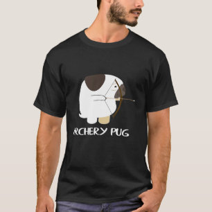 Lustige Mops Bogenschütze Idee T-Shirt
