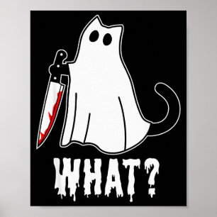 Lustige Mordkatze Schwarze Katze Mörderisch Mit Me Poster