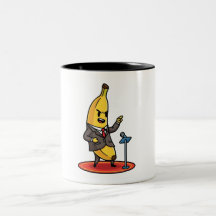 Lustige Motivations-Bananen-Kaffeetasse fürs Büro