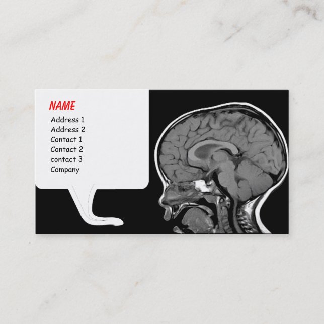 Lustige MRI Visitenkarteschablone Visitenkarte (Vorderseite)