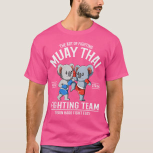 Lustige Muay Thai Koala Kämpfer T-Shirt