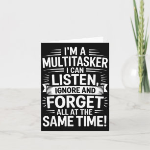 Lustige Multitasking-Zitate Humorvolle Sarkastisch Karte