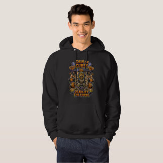 Lustige Mumie Fitnessstudio Halloween Löwe Gewicht Hoodie