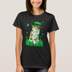 Lustige Munchkin-Katze St. Patrick's Day Irischer T-Shirt