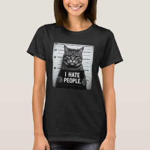 Lustige mürrische getigerte launische Katze Ich ha T-Shirt