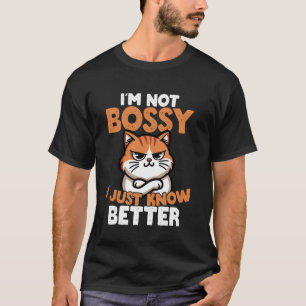 Lustige mürrische herrische Attitüde Katzen Humor T-Shirt