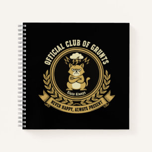 Lustige mürrische Katze Offizieller Club der mür Notizbuch