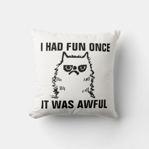 Lustige mürrische Katze pillows, HATTE SPASS Kissen
