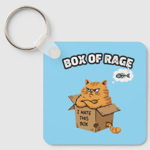 Lustige mürrische Katze   Wutbox   Ich hasse diese Schlüsselanhänger