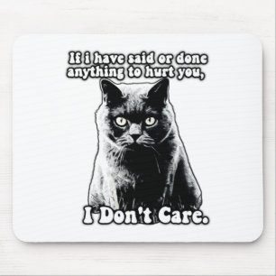 Lustige mürrische Katzen-Meme für Katzen-Personen- Mousepad