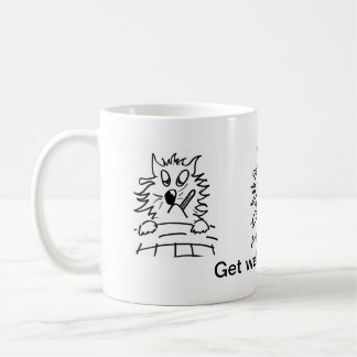 lustige mürrische Katzenkaffee-Tasse erhalten gut Kaffeetasse