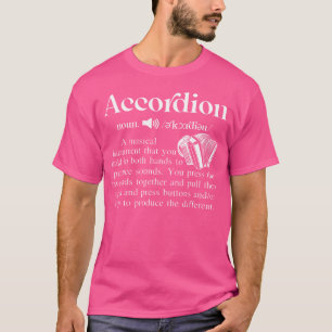 Lustige Musik Akkordeon Substantiv Definition Für T-Shirt