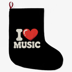Lustige Musik Kunst für Männer Frauen Musiklehrer Großer Weihnachtsstrumpf