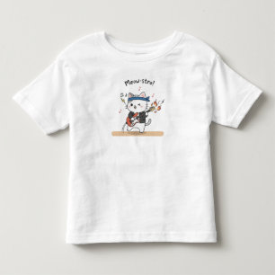 Lustige Musikkatze spielt Gitarre Toddler Tops