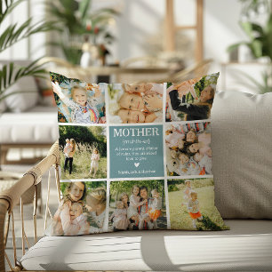Lustige Mutter-Definitions-Foto-Collage Kissen