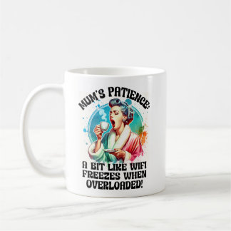 Lustige Mutter Geduld Tasse Retro Kaffee Humor