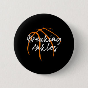 Lustige Mutter mit Knöchel-Bruch Baseball Baseball Button