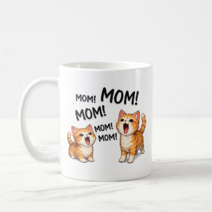 Lustige MUTTER! MUTTER! MUTTER Orange getigerte Kä Kaffeetasse
