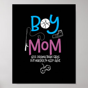 Lustige Mutter von Jungen Stolz Mutter Alles Gute  Poster