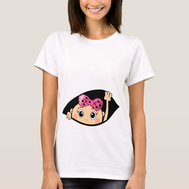 LUSTIGE MUTTERSCHAFT, SCHWANGERSCHAFT, SCHWANGER T-Shirt (Vorderseite)