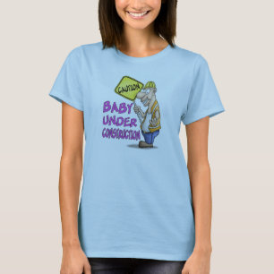 Lustige Mutterschaftst-shirts: Baby im Bau T-Shirt