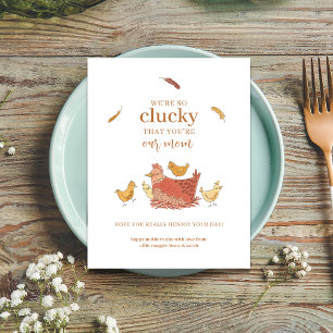Lustige Muttertagskarte für Hühner von Kindern Feiertagskarte