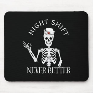 Lustige Nachtschicht Krankenschwester Icu Rn Er Cv Mousepad