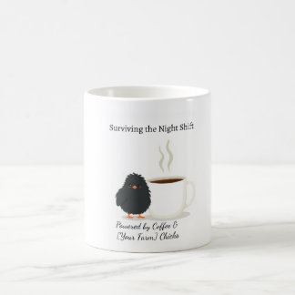 Lustige Nachtschicht Überlebende Niedliche Schwarz Kaffeetasse