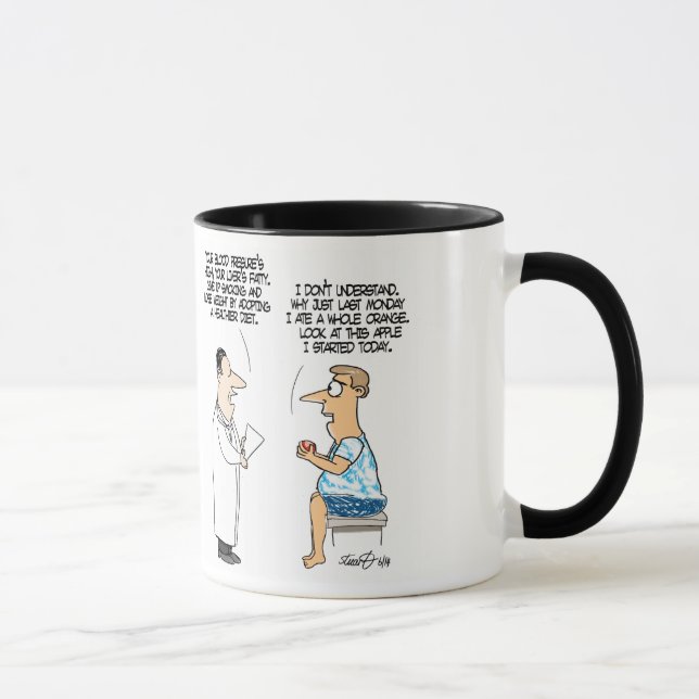 Lustige nährende Kaffee-Tasse Tasse (Rechts)