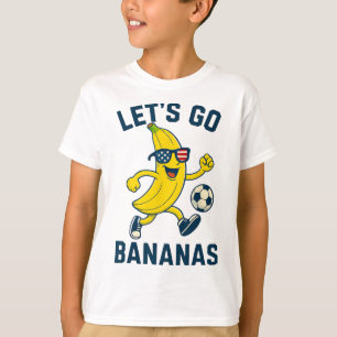 Lustige Nana Fußball Cartoon Tritt Ll USA-Flagge B T-Shirt