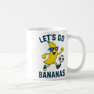 Lustige Nana Fußball Cartoon Tritt Ll USA-Flagge G Kaffeetasse