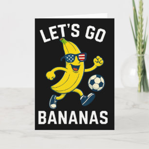 Lustige Nana Fußball Cartoon Tritt Ll USA-Flagge S Karte