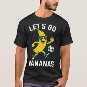 Lustige Nana Fußball Cartoon Tritt Ll USA-Flagge S T-Shirt
