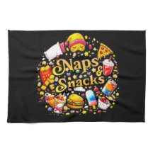 Lustige Naps & Snacks Küchentücher  