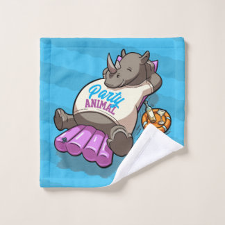 Lustige Nashorn-Party-Tier-Pool-Aufblasbare Cartoo Waschlappen