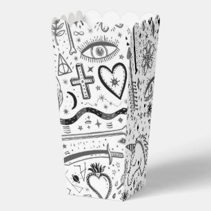 Lustige Natur des Lebens Sketchnotes Muster 5 Geschenkschachtel