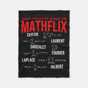 Lustige Nerdy Ihre Lieblingsserie auf Mathflix Mat Fleecedecke
