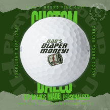 Lustige neue Golf-Vater-Windel-Geld-Geldrolle-Wett