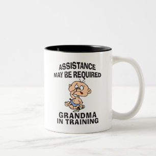 Lustige neue Großmutter Zweifarbige Tasse