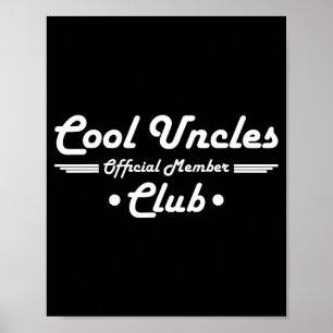 Lustige neue Onkel-Schwangerschaftsankündigung Coo Poster