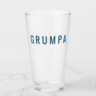 Lustige Neuheit für mürrischen Opa Grafik Glas