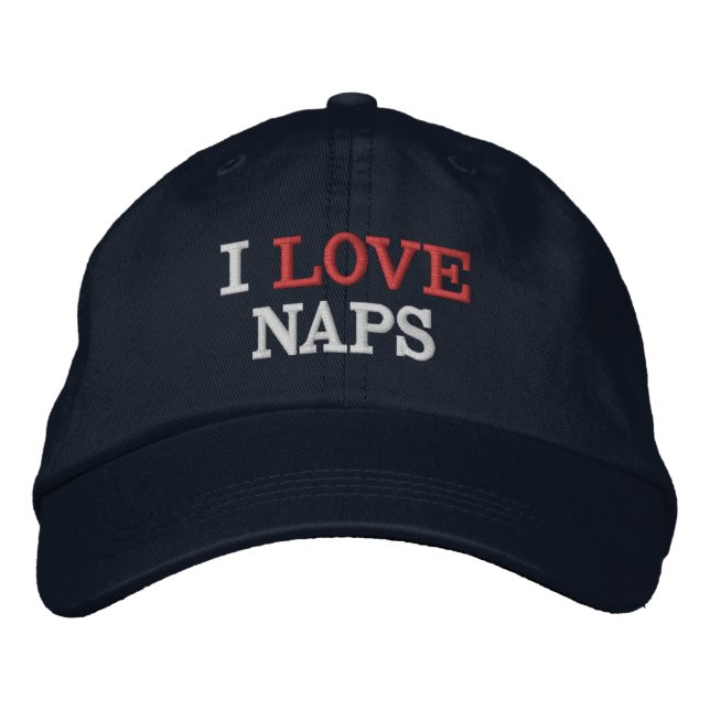 Lustige Neuheits-Baseball I LIEBE-NICKERCHEN Bestickte Baseballkappe (Vorderseite)